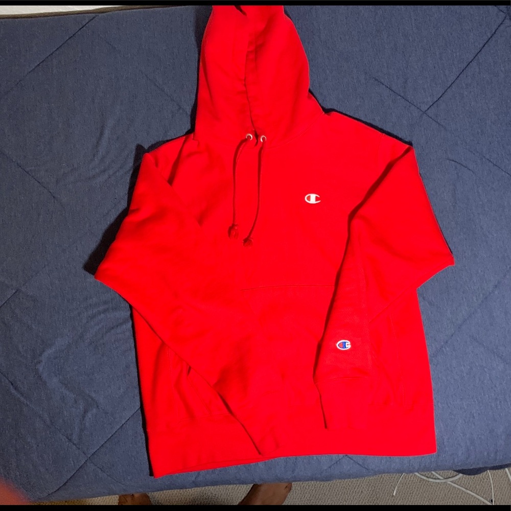 Champion reverse weave hoodie in red